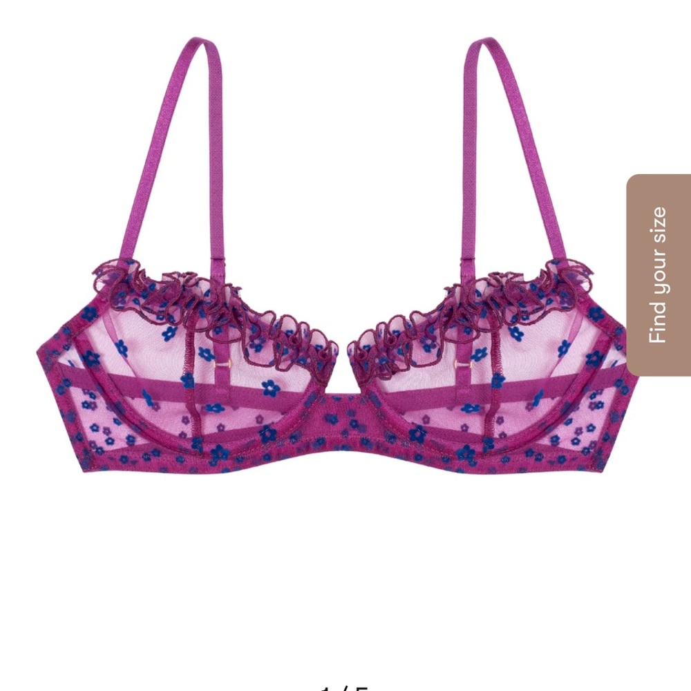 Le Petit Trou underwire bra with frills, ruffle